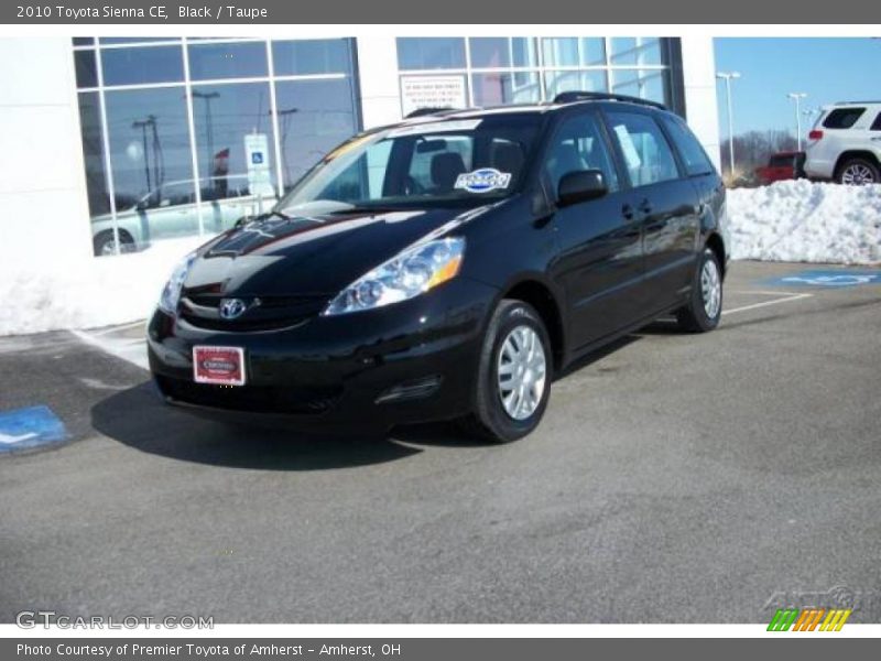 Black / Taupe 2010 Toyota Sienna CE