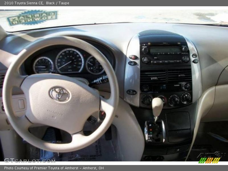 Black / Taupe 2010 Toyota Sienna CE