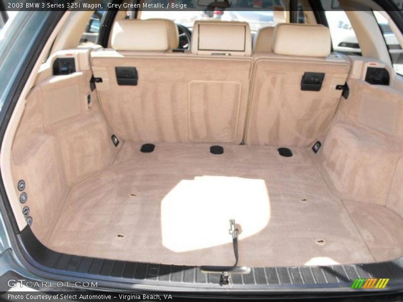 Grey Green Metallic / Beige 2003 BMW 3 Series 325i Wagon