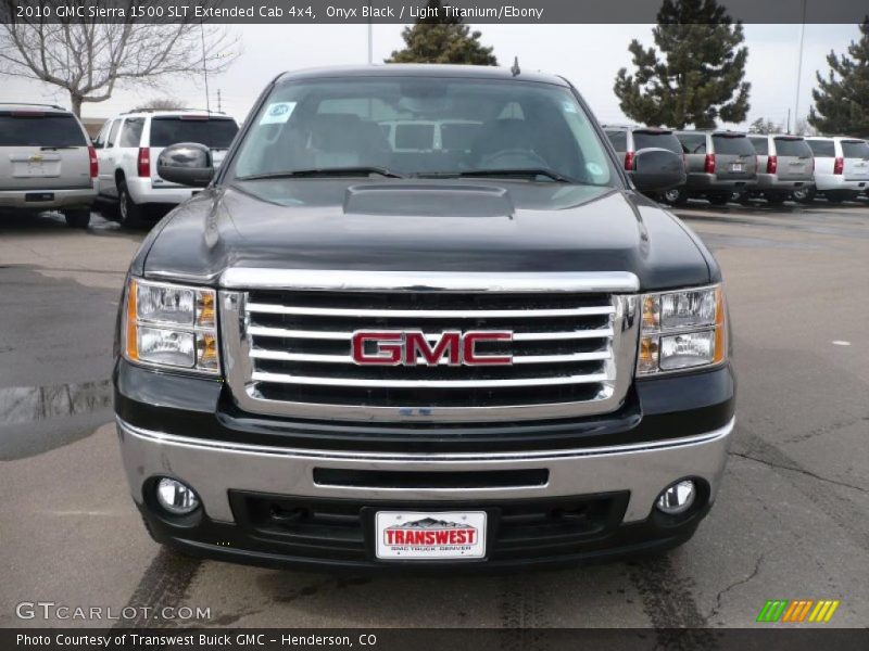 Onyx Black / Light Titanium/Ebony 2010 GMC Sierra 1500 SLT Extended Cab 4x4
