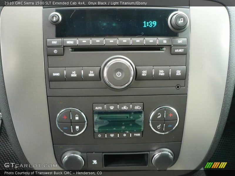 Onyx Black / Light Titanium/Ebony 2010 GMC Sierra 1500 SLT Extended Cab 4x4