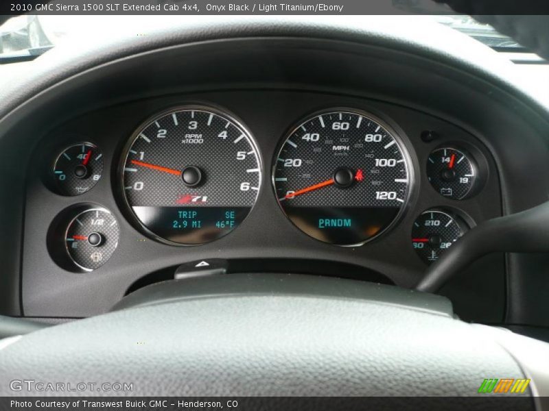 Onyx Black / Light Titanium/Ebony 2010 GMC Sierra 1500 SLT Extended Cab 4x4