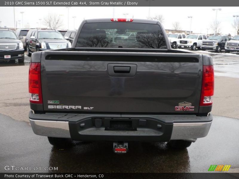 Storm Gray Metallic / Ebony 2010 GMC Sierra 1500 SLT Extended Cab 4x4