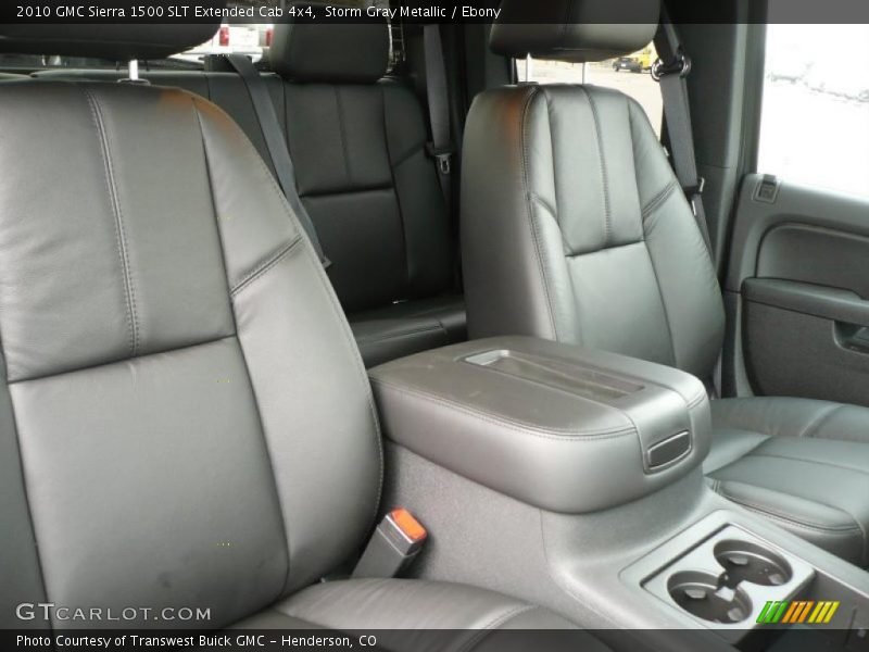 Storm Gray Metallic / Ebony 2010 GMC Sierra 1500 SLT Extended Cab 4x4