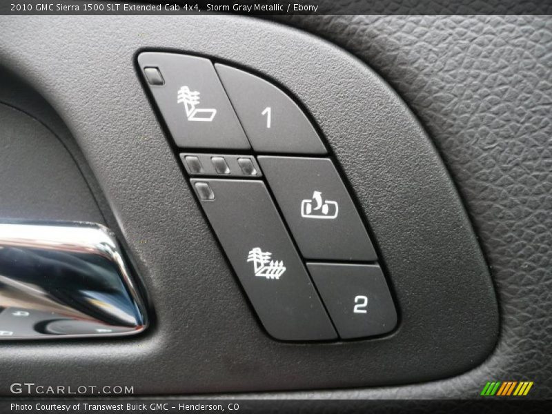Storm Gray Metallic / Ebony 2010 GMC Sierra 1500 SLT Extended Cab 4x4
