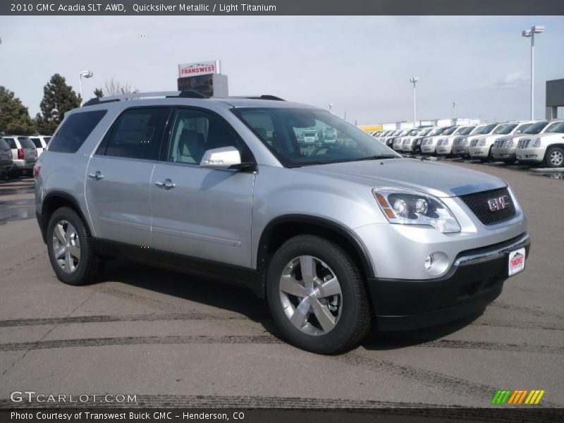 Quicksilver Metallic / Light Titanium 2010 GMC Acadia SLT AWD