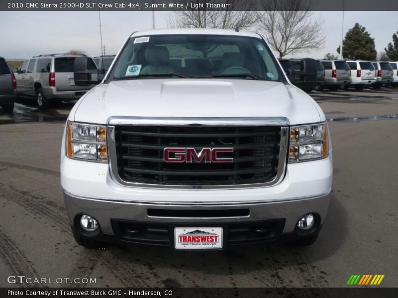 Summit White / Light Titanium 2010 GMC Sierra 2500HD SLT Crew Cab 4x4