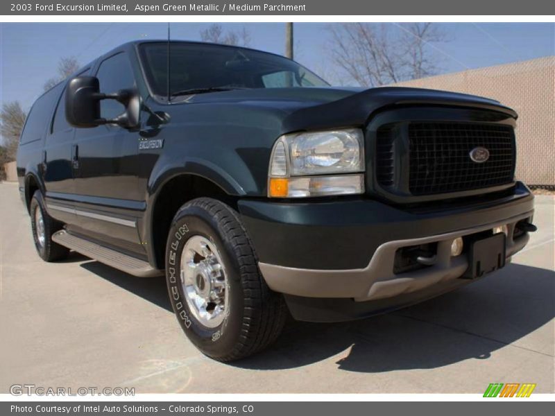 Aspen Green Metallic / Medium Parchment 2003 Ford Excursion Limited
