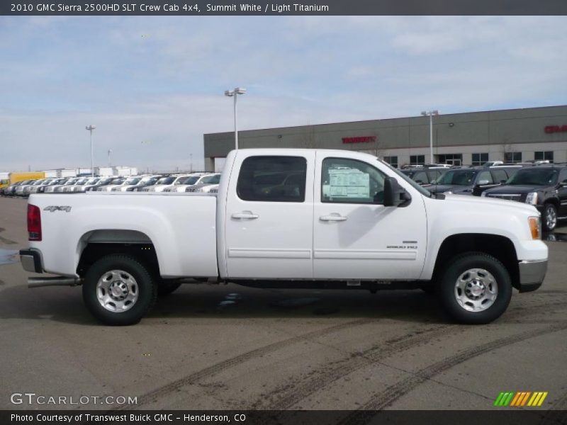 Summit White / Light Titanium 2010 GMC Sierra 2500HD SLT Crew Cab 4x4