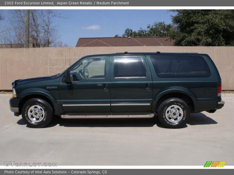 Aspen Green Metallic / Medium Parchment 2003 Ford Excursion Limited