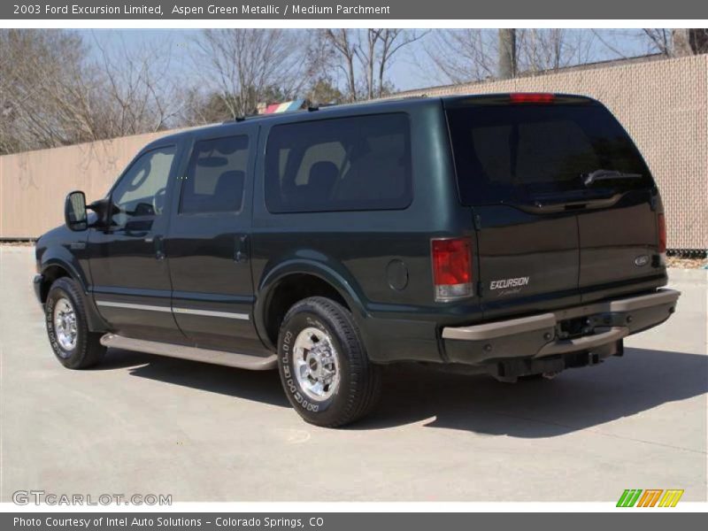 Aspen Green Metallic / Medium Parchment 2003 Ford Excursion Limited