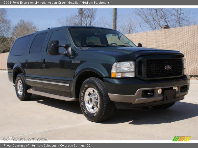 Aspen Green Metallic / Medium Parchment 2003 Ford Excursion Limited