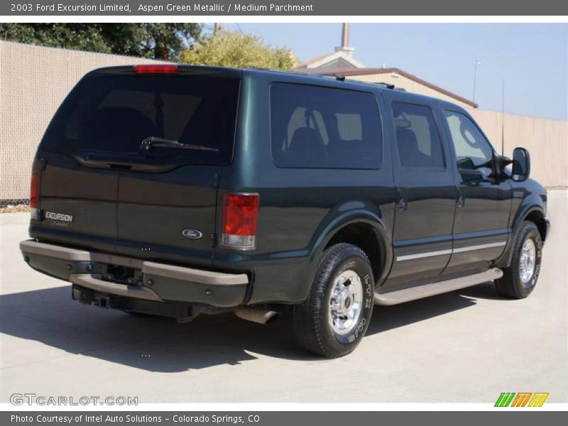 Aspen Green Metallic / Medium Parchment 2003 Ford Excursion Limited