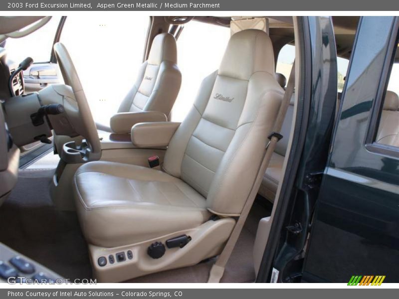 Aspen Green Metallic / Medium Parchment 2003 Ford Excursion Limited