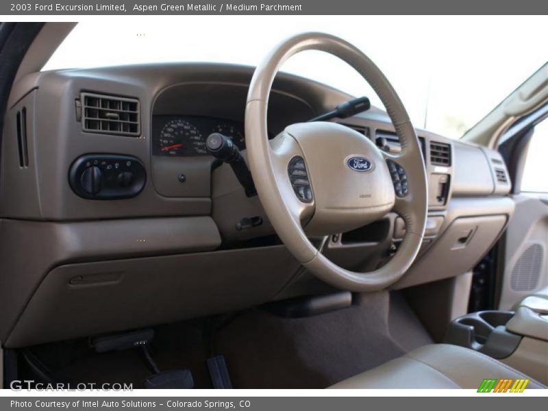 Aspen Green Metallic / Medium Parchment 2003 Ford Excursion Limited