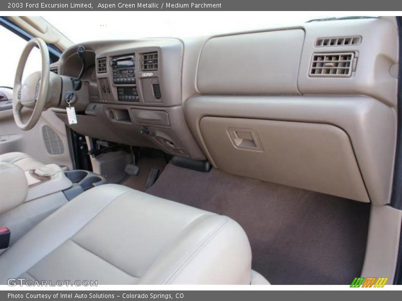 Aspen Green Metallic / Medium Parchment 2003 Ford Excursion Limited