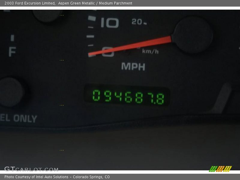 Aspen Green Metallic / Medium Parchment 2003 Ford Excursion Limited