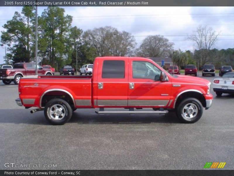 Red Clearcoat / Medium Flint 2005 Ford F250 Super Duty Lariat FX4 Crew Cab 4x4