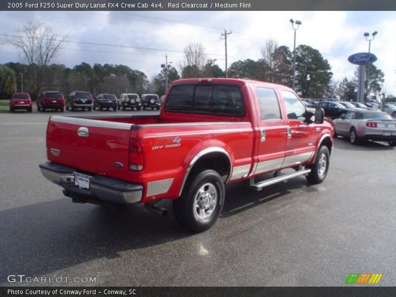 Red Clearcoat / Medium Flint 2005 Ford F250 Super Duty Lariat FX4 Crew Cab 4x4