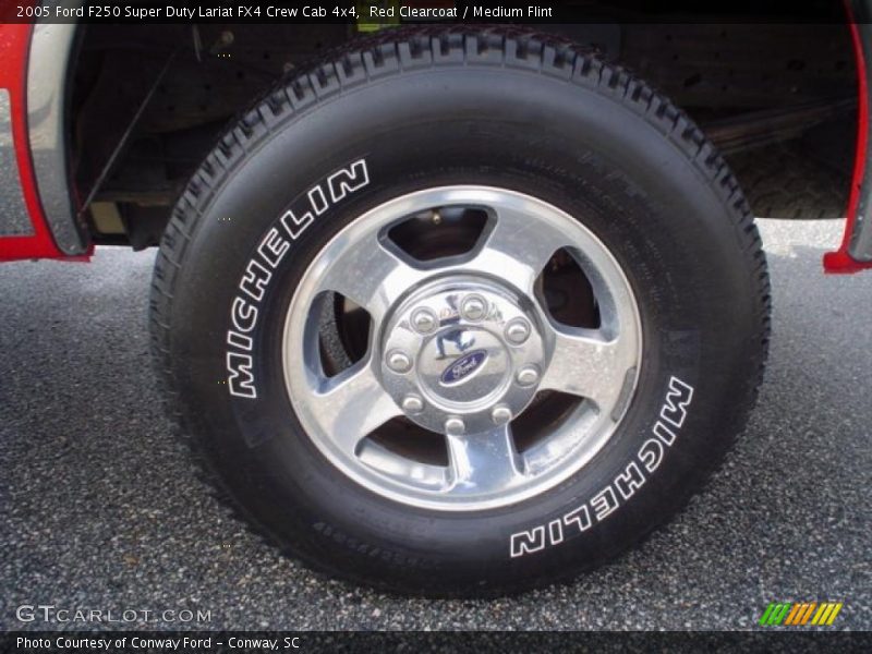 Red Clearcoat / Medium Flint 2005 Ford F250 Super Duty Lariat FX4 Crew Cab 4x4