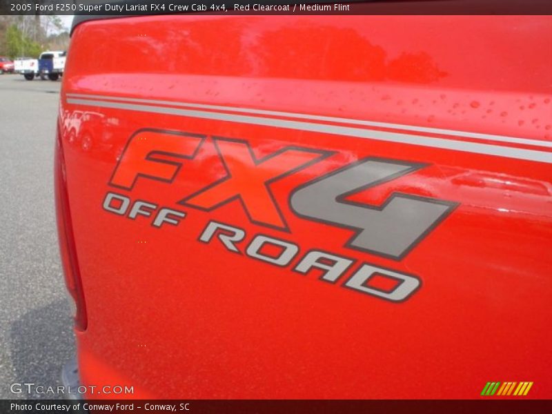 Red Clearcoat / Medium Flint 2005 Ford F250 Super Duty Lariat FX4 Crew Cab 4x4