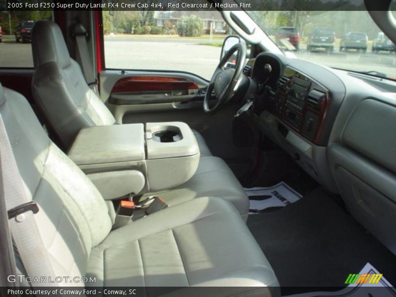 Red Clearcoat / Medium Flint 2005 Ford F250 Super Duty Lariat FX4 Crew Cab 4x4