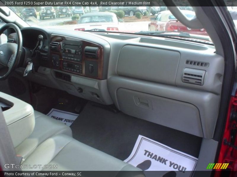 Red Clearcoat / Medium Flint 2005 Ford F250 Super Duty Lariat FX4 Crew Cab 4x4