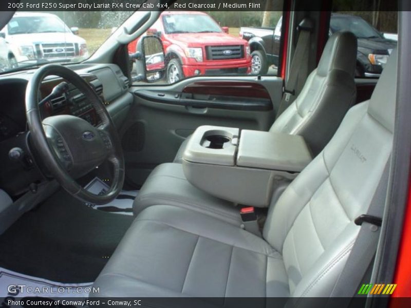 Red Clearcoat / Medium Flint 2005 Ford F250 Super Duty Lariat FX4 Crew Cab 4x4