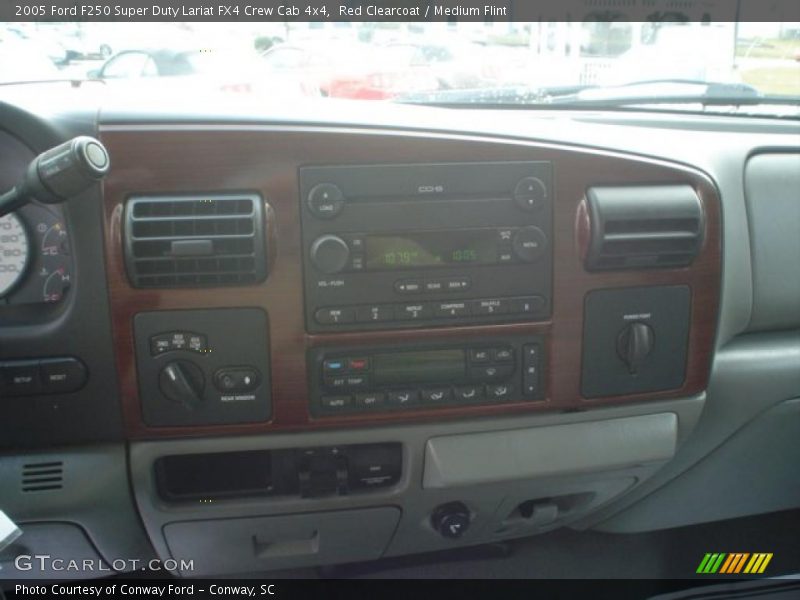 Red Clearcoat / Medium Flint 2005 Ford F250 Super Duty Lariat FX4 Crew Cab 4x4