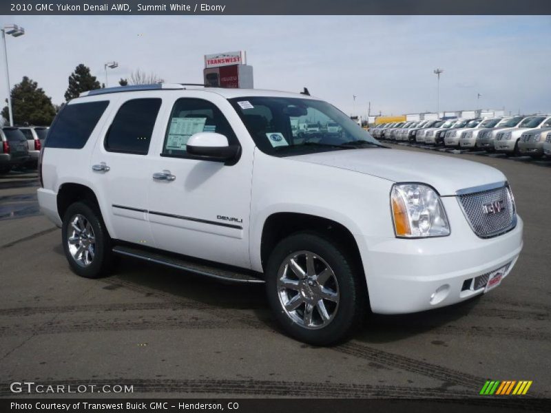 Summit White / Ebony 2010 GMC Yukon Denali AWD