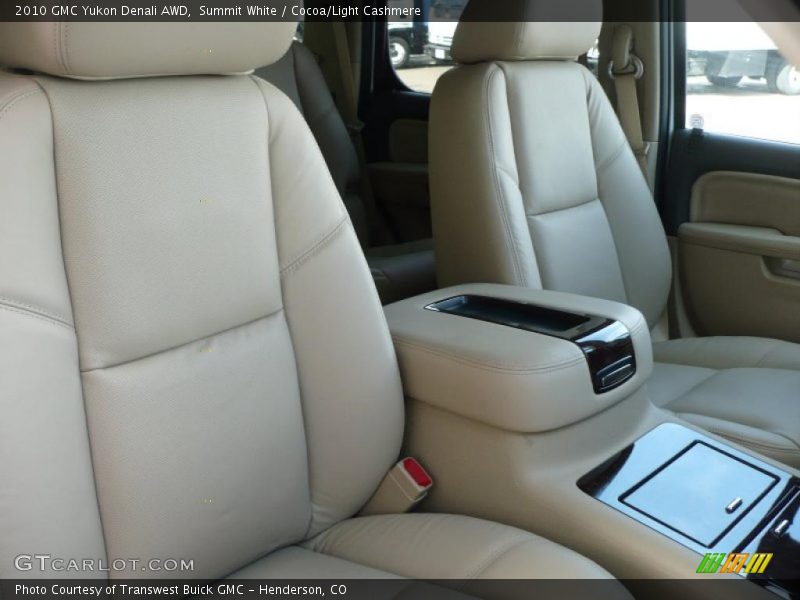 Summit White / Cocoa/Light Cashmere 2010 GMC Yukon Denali AWD