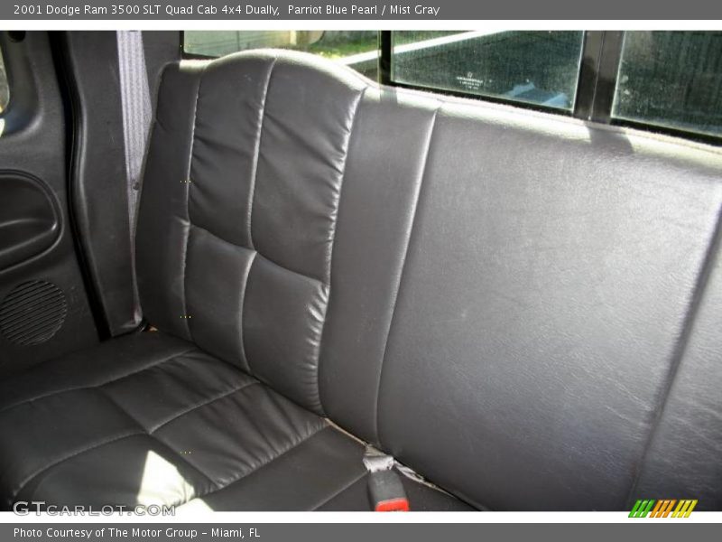 Parriot Blue Pearl / Mist Gray 2001 Dodge Ram 3500 SLT Quad Cab 4x4 Dually