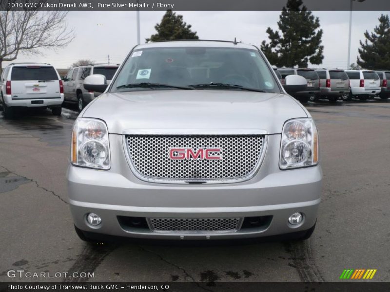 Pure Silver Metallic / Ebony 2010 GMC Yukon Denali AWD
