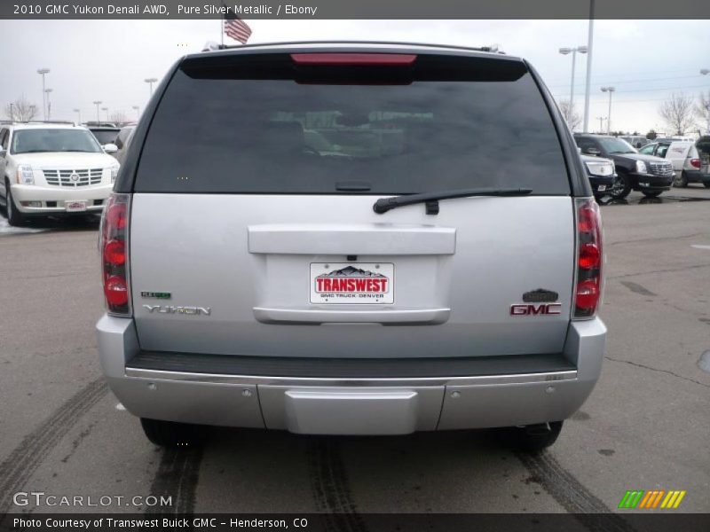 Pure Silver Metallic / Ebony 2010 GMC Yukon Denali AWD