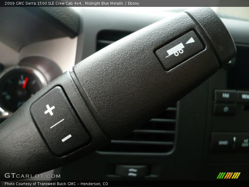 Midnight Blue Metallic / Ebony 2009 GMC Sierra 1500 SLE Crew Cab 4x4