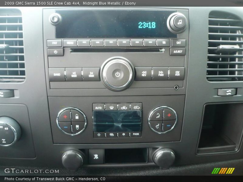 Midnight Blue Metallic / Ebony 2009 GMC Sierra 1500 SLE Crew Cab 4x4