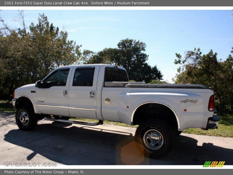 Oxford White / Medium Parchment 2001 Ford F350 Super Duty Lariat Crew Cab 4x4