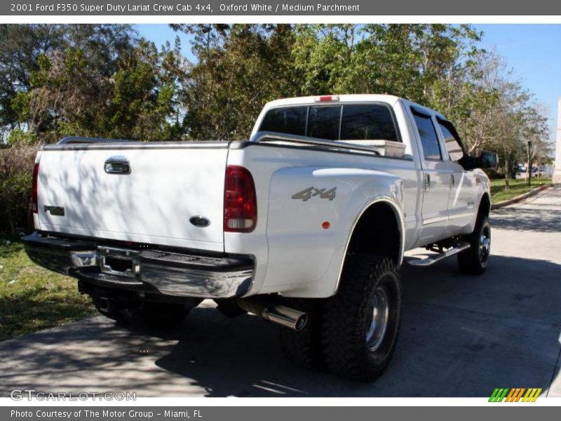 Oxford White / Medium Parchment 2001 Ford F350 Super Duty Lariat Crew Cab 4x4
