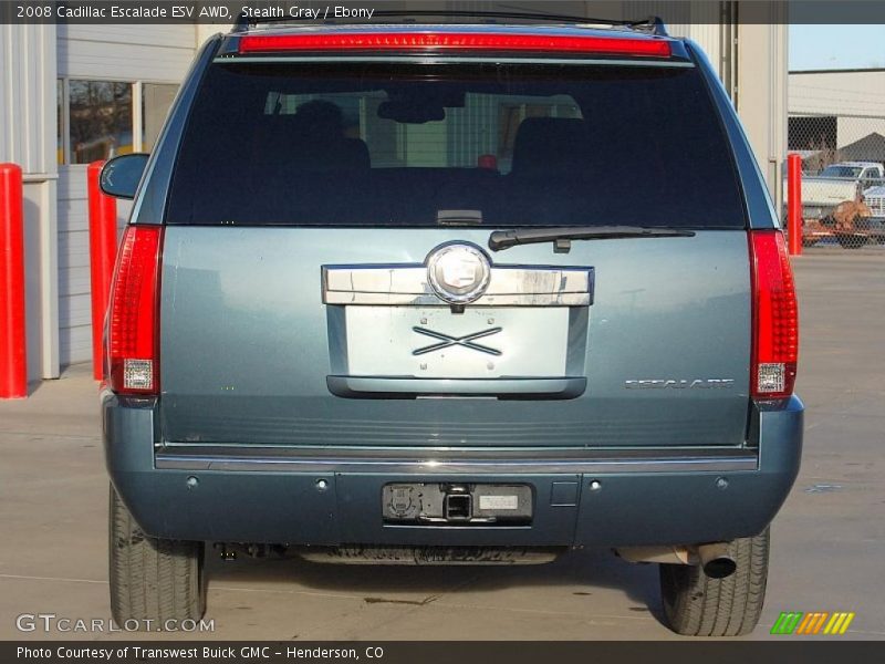 Stealth Gray / Ebony 2008 Cadillac Escalade ESV AWD