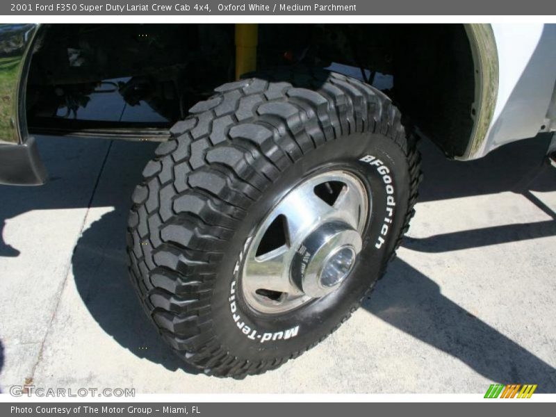 Oxford White / Medium Parchment 2001 Ford F350 Super Duty Lariat Crew Cab 4x4