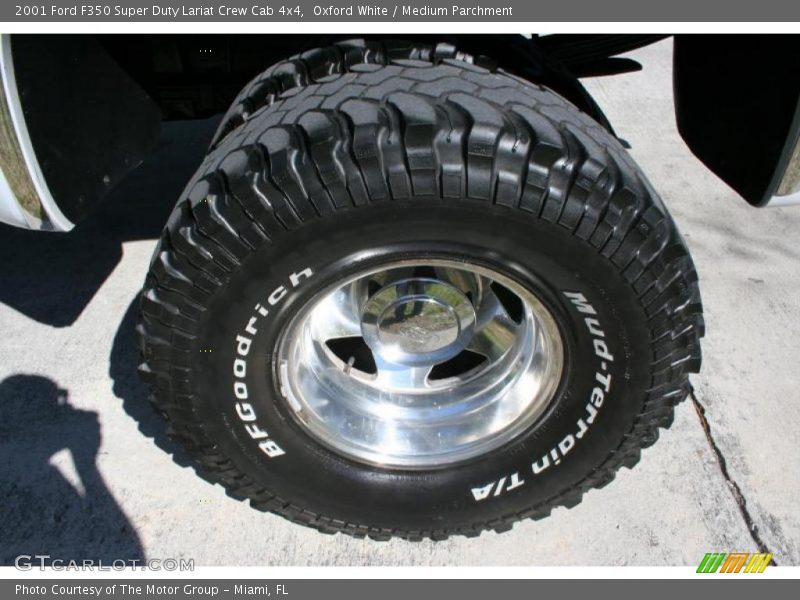 Oxford White / Medium Parchment 2001 Ford F350 Super Duty Lariat Crew Cab 4x4