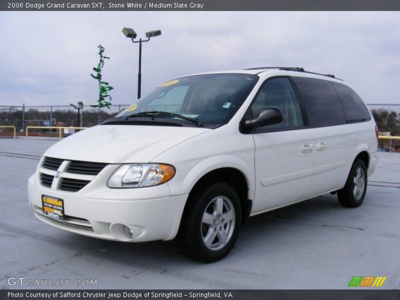 Stone White / Medium Slate Gray 2006 Dodge Grand Caravan SXT