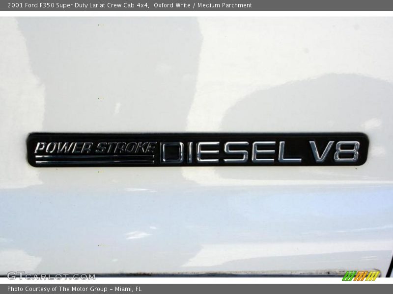 Oxford White / Medium Parchment 2001 Ford F350 Super Duty Lariat Crew Cab 4x4