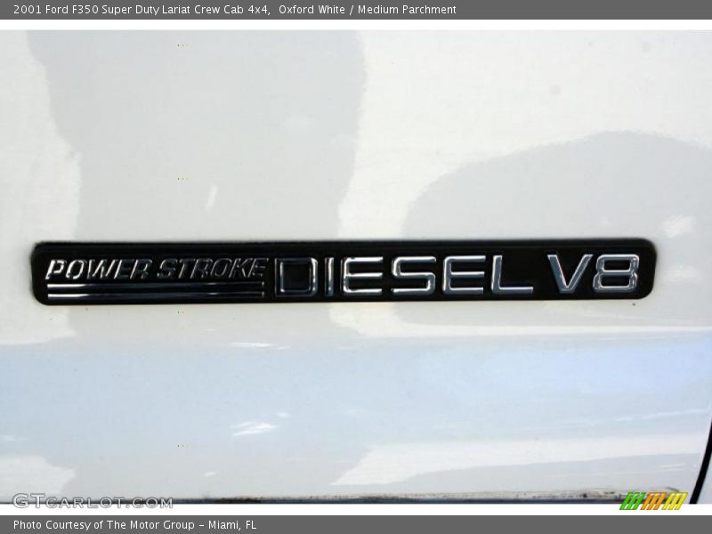 Oxford White / Medium Parchment 2001 Ford F350 Super Duty Lariat Crew Cab 4x4