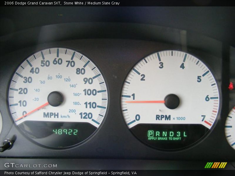 Stone White / Medium Slate Gray 2006 Dodge Grand Caravan SXT