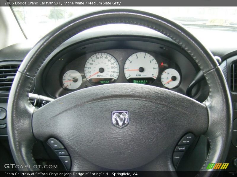 Stone White / Medium Slate Gray 2006 Dodge Grand Caravan SXT