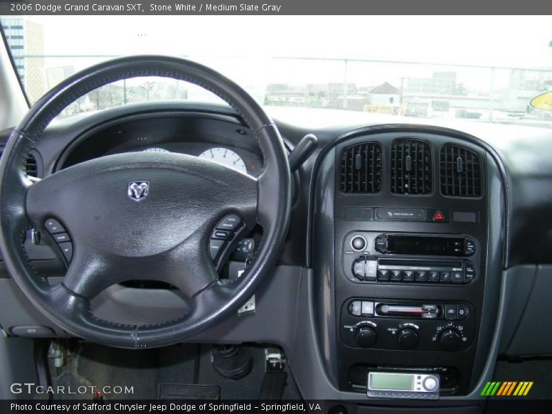 Stone White / Medium Slate Gray 2006 Dodge Grand Caravan SXT