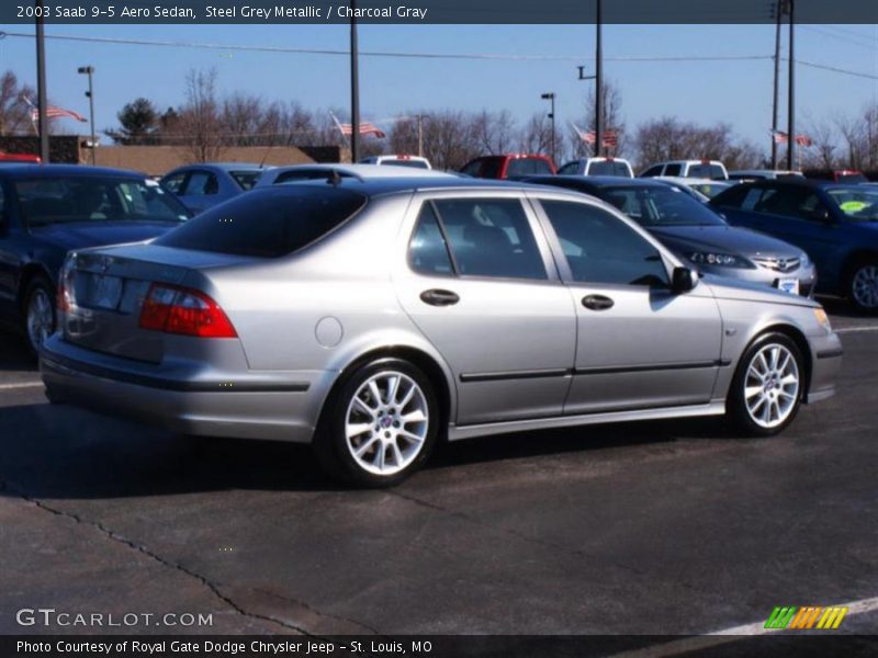Steel Grey Metallic / Charcoal Gray 2003 Saab 9-5 Aero Sedan