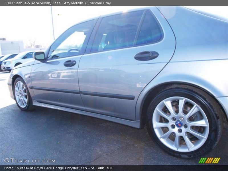 Steel Grey Metallic / Charcoal Gray 2003 Saab 9-5 Aero Sedan