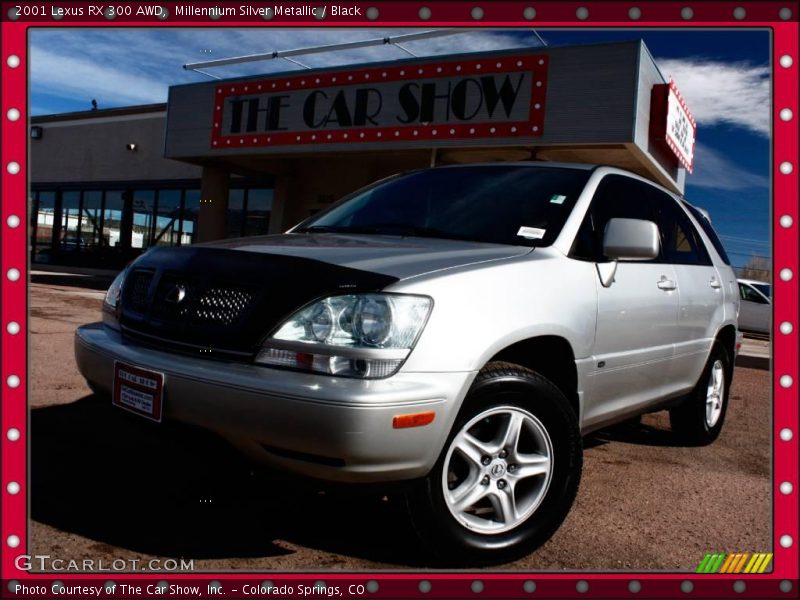 Millennium Silver Metallic / Black 2001 Lexus RX 300 AWD